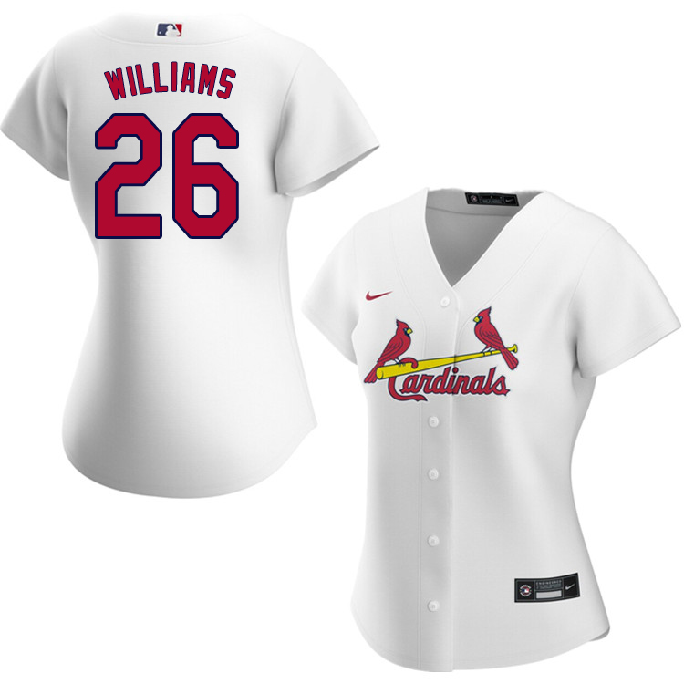 Nike Women #26 Justin Williams St.Louis Cardinals Baseball Jerseys Sale-White